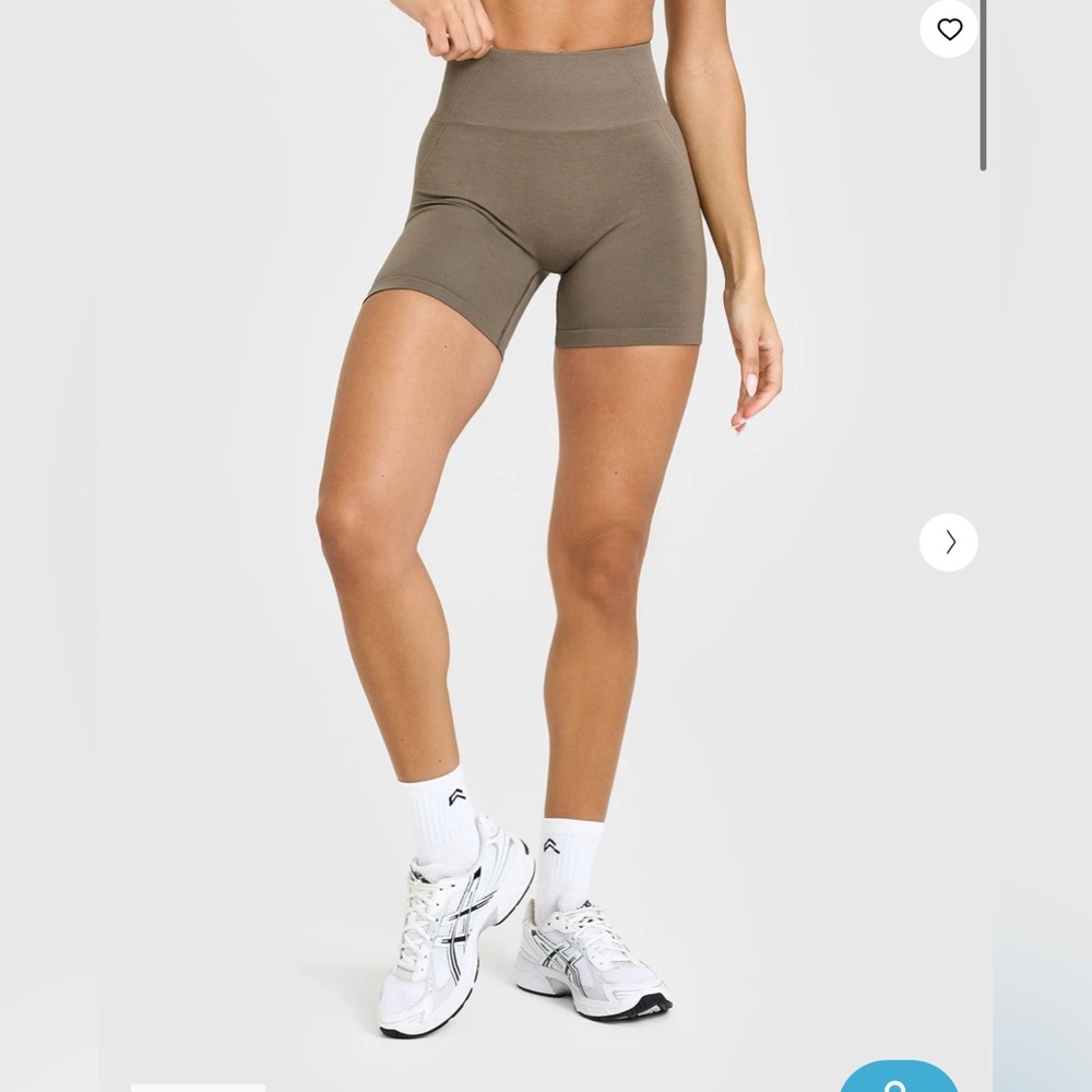 High-Waist Seamless Olive Women's Bike Shorts